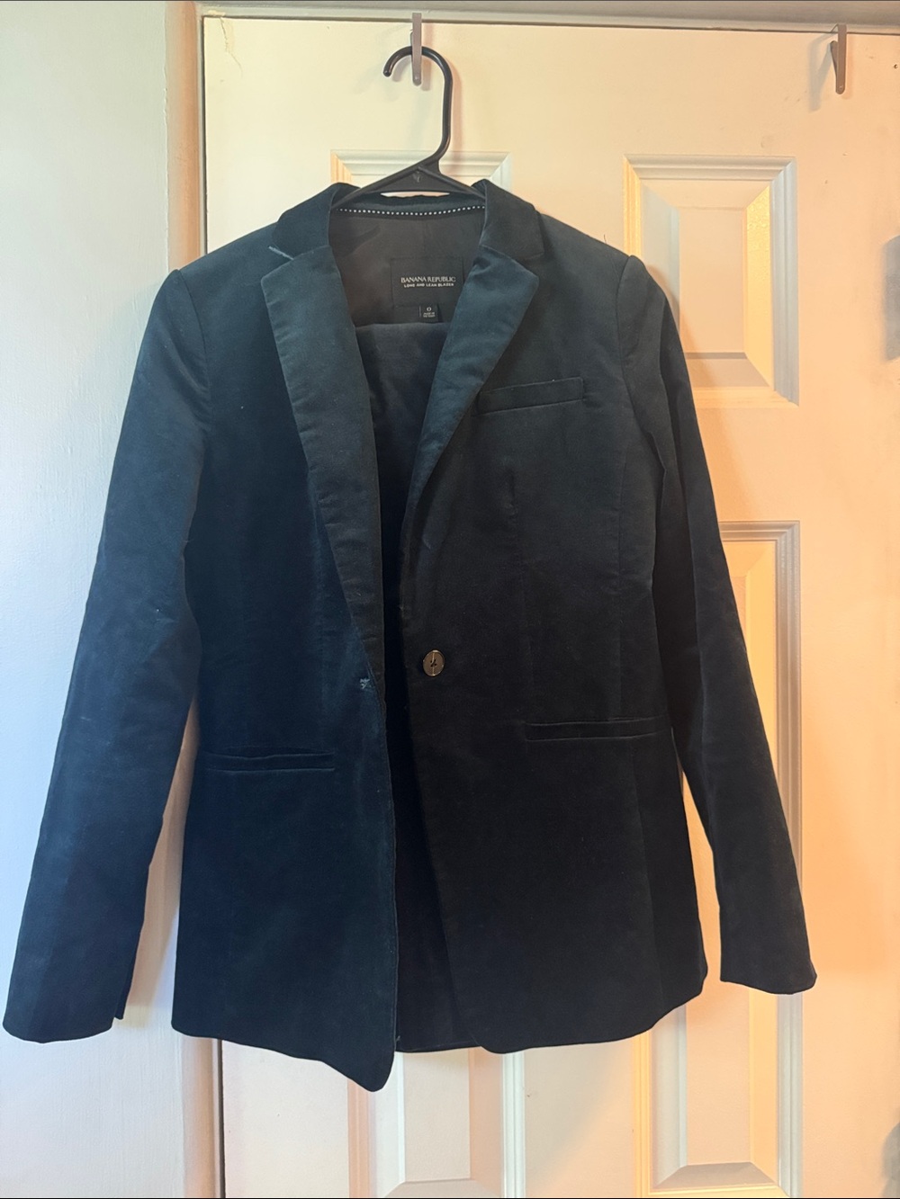Banana Republic Navy Single-Button Women's Blazer with matching pants